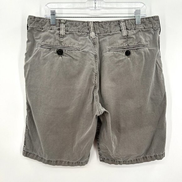 TRUE GRIT Men's Vintage Well Worn Style Light Stone Gray Shorts Size 33 - Picture 2 of 4